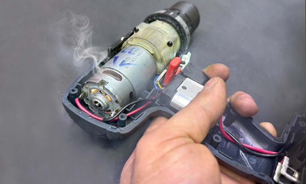 electric tool motor sparking